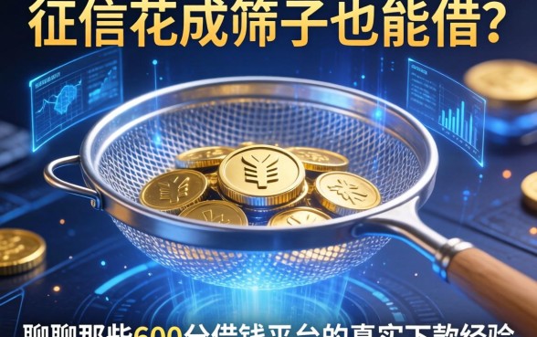 征信花成筛子也能借？聊聊那些600分借钱平台的真实下款经验