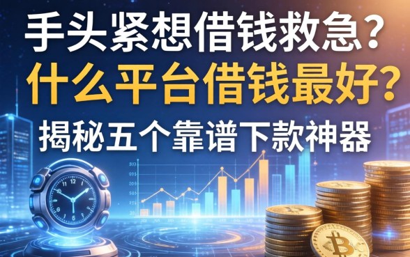 手头紧想借钱救急？什么平台借钱最好？揭秘五个靠谱下款神器