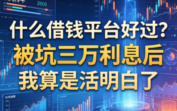 什么借钱平台好过？被坑三万利息后我算是活明白了