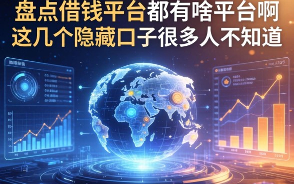 盘点借钱平台都有啥平台啊，这几个隐藏口子很多人不知道