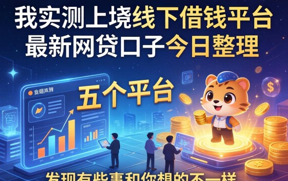 我实测上饶线下借钱平台和最新网贷口子今日整理这五个平台，发现有些事和你想的不一样