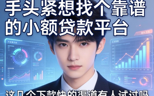 手头紧想找个靠谱的小额贷款平台，这几个下款快的渠道有人试过吗？