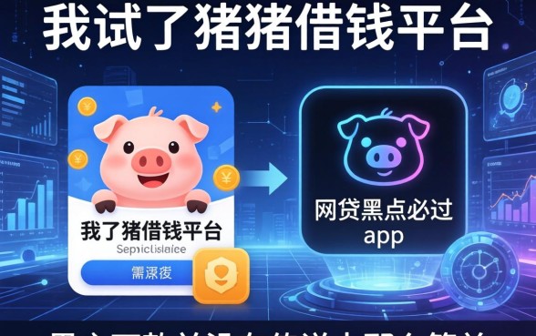 我试了猪猪借钱平台和网贷黑户必过app，发现黑户下款并没有传说中那么简单