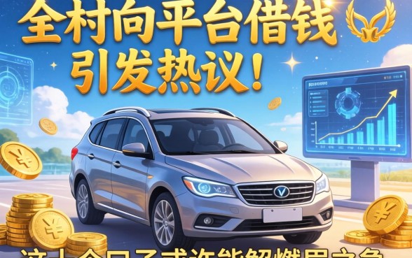 全村向平台借钱引发热议，这十个口子或许能解燃眉之急