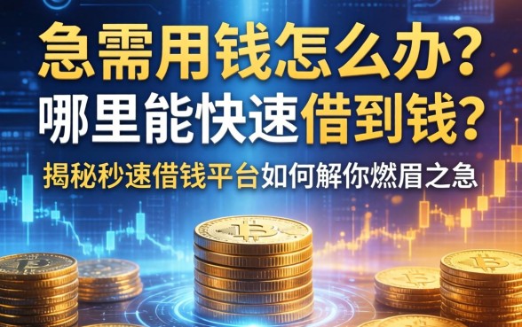 急需用钱怎么办？哪里能快速借到钱？揭秘秒速借钱平台如何解你燃眉之急