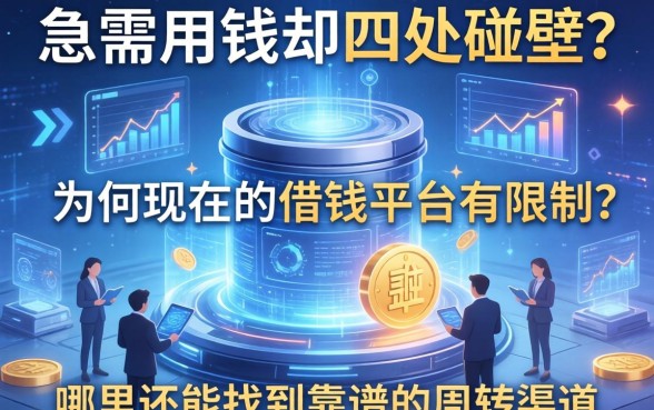 急需用钱却四处碰壁？为何现在的借钱平台有限制？哪里还能找到靠谱的周转渠道？