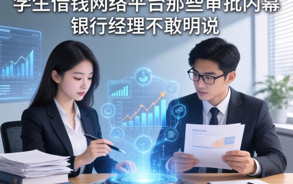 学生借钱网络平台那些审批内幕，银行经理不敢明说
