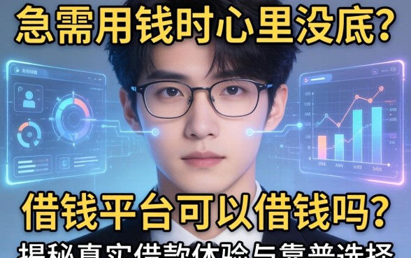 急需用钱时心里没底？借钱平台可以借钱吗？揭秘真实借款体验与靠谱选择