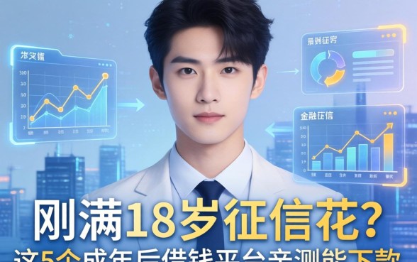 刚满18岁征信花？这5个成年后借钱平台亲测能下款