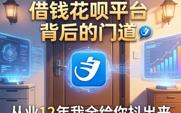 借钱花呗平台背后的门道，从业12年我全给你抖出来