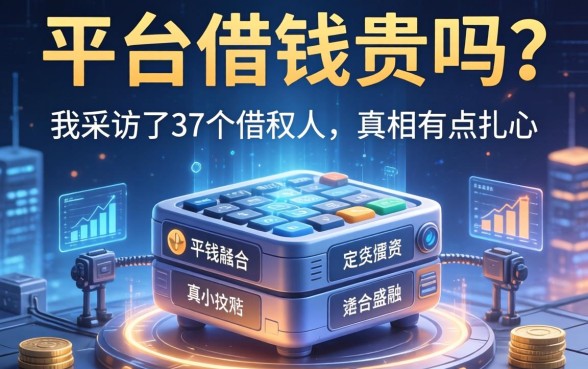 平台借钱贵吗？我采访了37个借款人，真相有点扎心