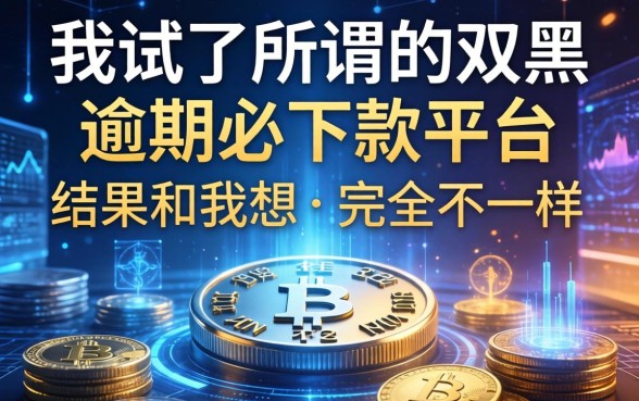 我试了所谓的双黑逾期必下款平台，结果和我想的完全不一样