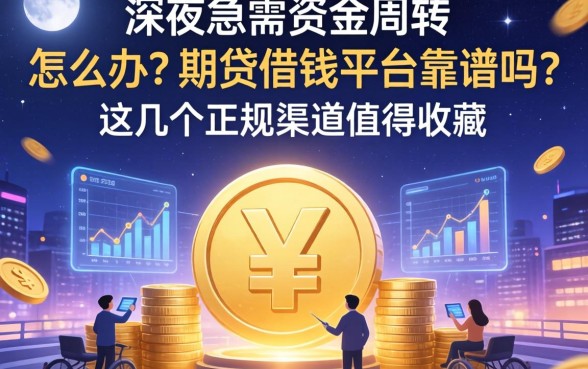 深夜急需资金周转怎么办？期贷借钱平台靠谱吗？这几个正规渠道值得收藏