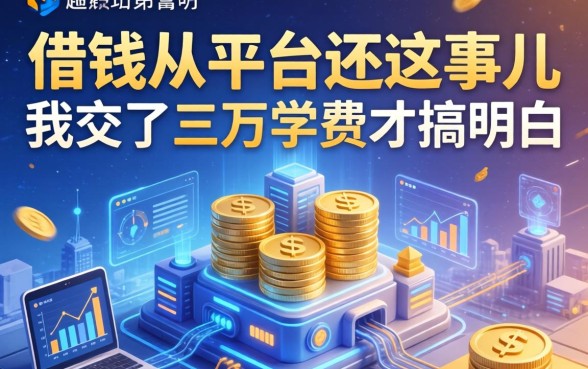 借钱从平台还这事儿，我交了三万学费才搞明白
