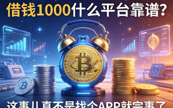 借钱1000什么平台靠谱？这事儿真不是找个APP就完事了