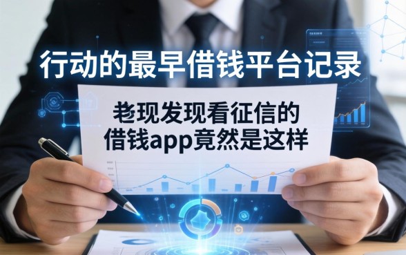 我翻了最早借钱的平台记录，发现不看征信的借钱app竟然是这样