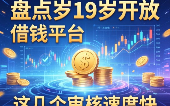 盘点岁19岁开放的借钱平台，这几个审核速度快