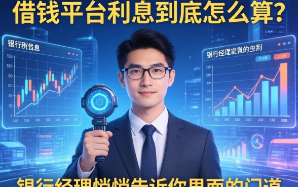 借钱平台的利息到底怎么算？银行经理悄悄告诉你里面的门道
