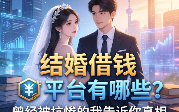结婚借钱的平台有哪些？曾经被坑惨的我告诉你真相