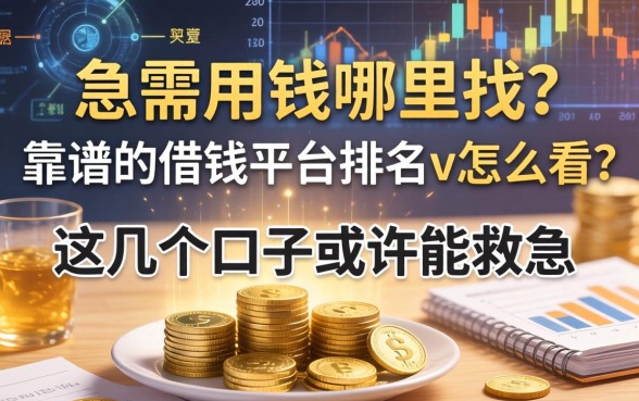 急需用钱哪里找？靠谱的借钱平台排名v怎么看？这几个口子或许能救急