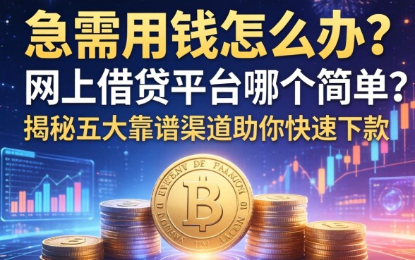 急需用钱怎么办？网上借钱平台哪个简单？揭秘五大靠谱渠道助你快速下款