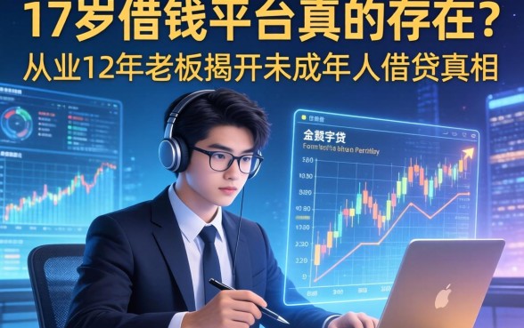 17岁借钱平台真的存在？从业12年老板揭开未成年人借贷的真相