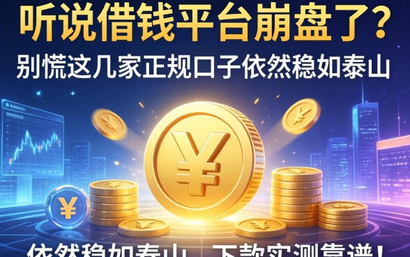 听说借钱平台崩盘了？别慌，这几家正规口子依然稳如泰山，下款实测靠谱！
