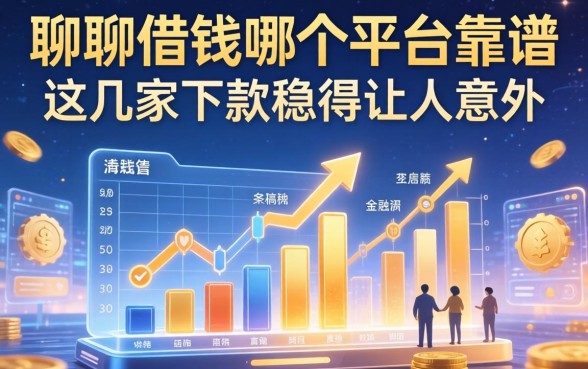 聊聊借钱哪个平台靠谱，这几家下款稳得让人意外