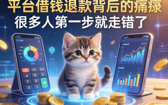 平台借钱退款背后的猫腻，很多人第一步就走错了