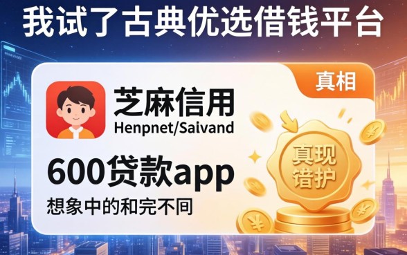 我试了古典优选借钱平台，发现芝麻信用600贷款app的真相和想象中完全不同