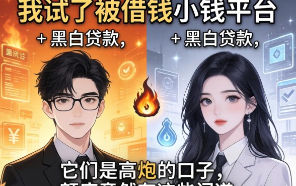 我试了被借钱小钱平台和黑白贷款，发现它们不是高炮的口子，额度竟然有这些门道