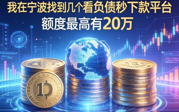 我在宁波找到的几个不看负债秒下款平台，额度最高有20万