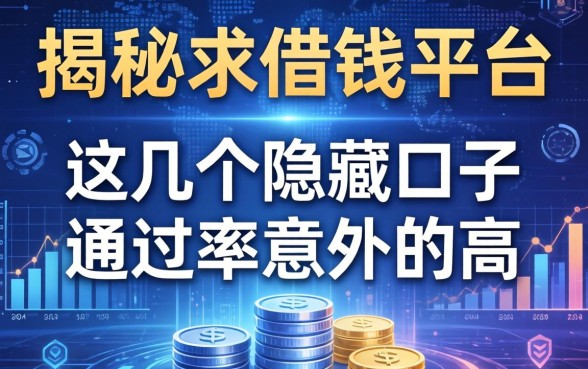 揭秘求借钱平台:这几个隐藏口子通过率意外的高