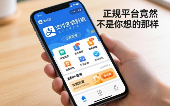 我翻遍了手机支付宝小额贷款的软件，发现正规平台竟然不是你想的那样