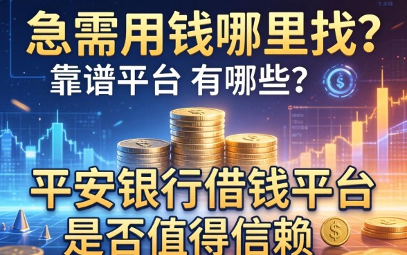 急需用钱哪里找？靠谱平台有哪些？平安银行借钱平台是否值得信赖？