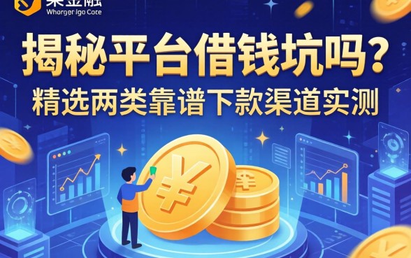 揭秘平台借钱坑吗？精选两类靠谱下款渠道实测