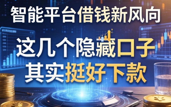 智能平台借钱新风向：这几个隐藏口子其实挺好下款