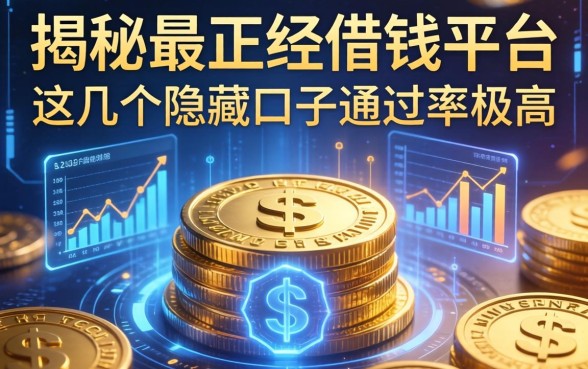 揭秘最正经借钱平台，这几个隐藏口子通过率极高