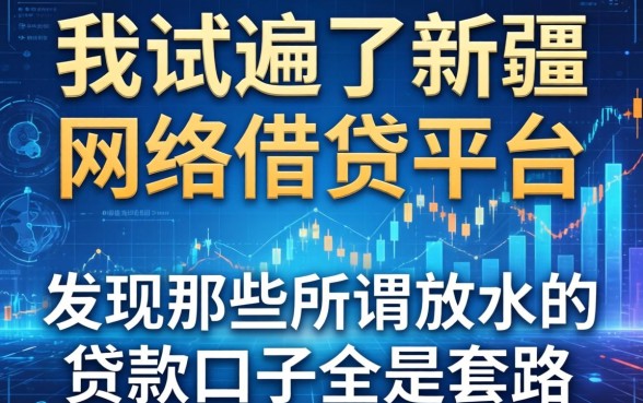 我试遍了新疆网络借钱平台，发现那些所谓放水的贷款口子全是套路