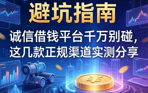 避坑指南：那些不诚信借钱平台千万别碰，这几款正规渠道实测分享