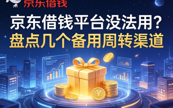 京东借钱平台没法用？盘点几个备用周转渠道