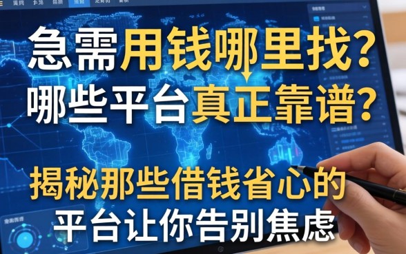 急需用钱哪里找？哪些平台真正靠谱？揭秘那些借钱省心的平台让你告别焦虑