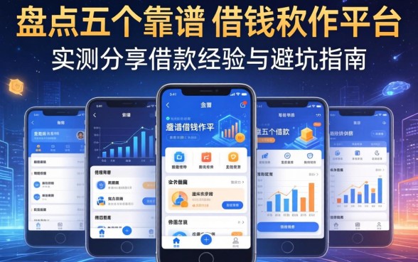 盘点五个靠谱的借钱软件平台，实测分享借款经验与避坑指南