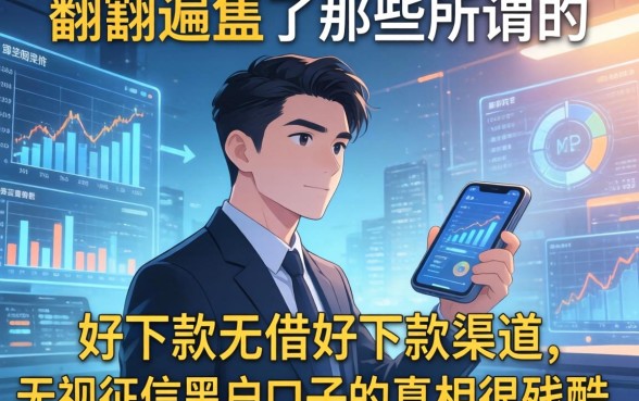 我翻遍了那些所谓的借钱平台好下款渠道，发现无视征信黑户口子的真相很残酷