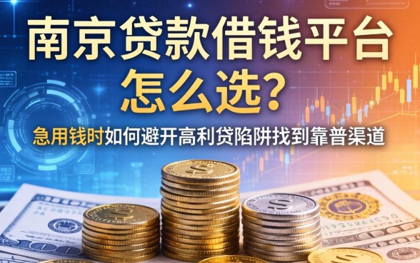 南京贷款借钱平台怎么选？急用钱时如何避开高利贷陷阱找到靠谱渠道？