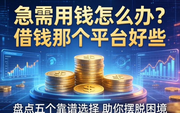 急需用钱怎么办？借钱那个平台好些？盘点五个靠谱选择助你摆脱困境
