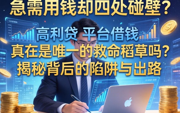 急需用钱却四处碰壁？在高利贷平台借钱真的是唯一的救命稻草吗？揭秘背后的陷阱与出路