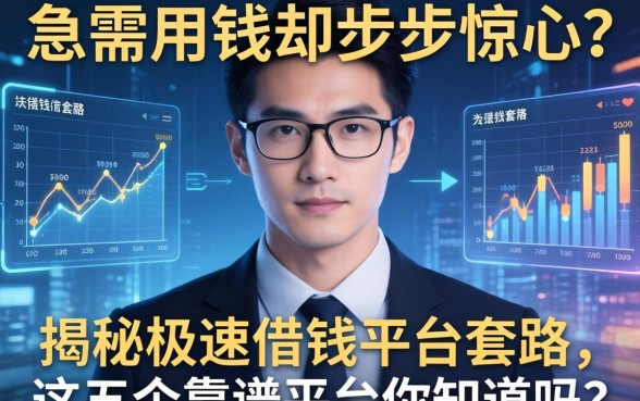 急需用钱却步步惊心？揭秘极速借钱平台套路，这五个靠谱平台你知道吗？