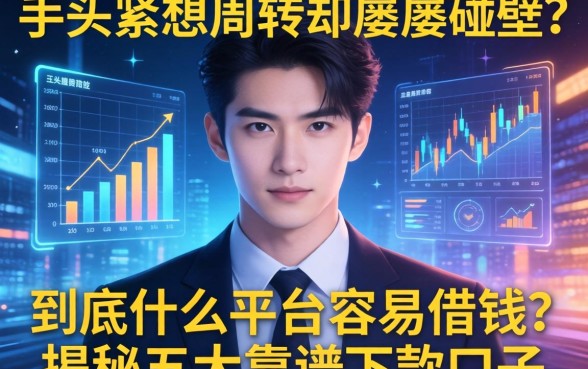 手头紧想周转却屡屡碰壁？到底什么平台容易借钱？揭秘五大靠谱下款口子