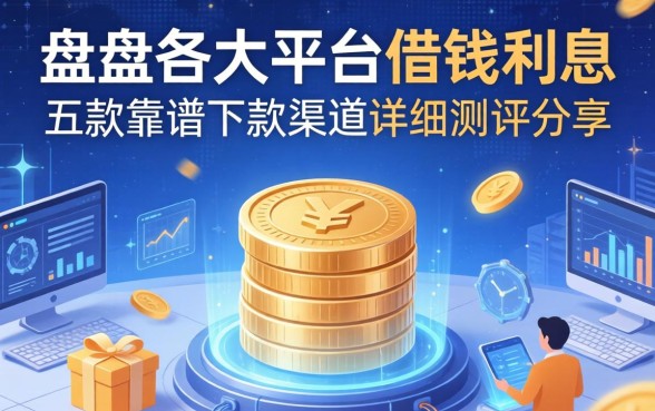 盘点各大平台借钱利息，五款靠谱下款渠道详细测评分享